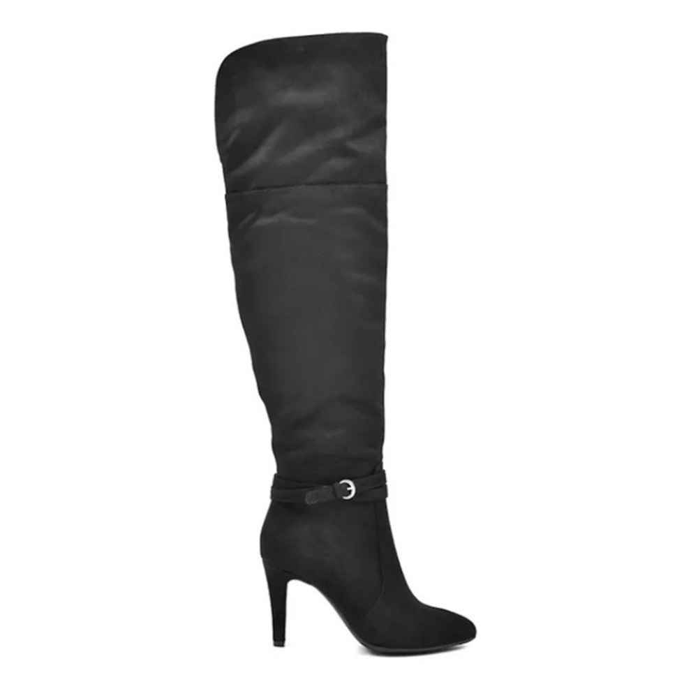 NWOT Rialto 5.5 Clea Knee Faux Suede Heels Over-The-Knee Boots 126296